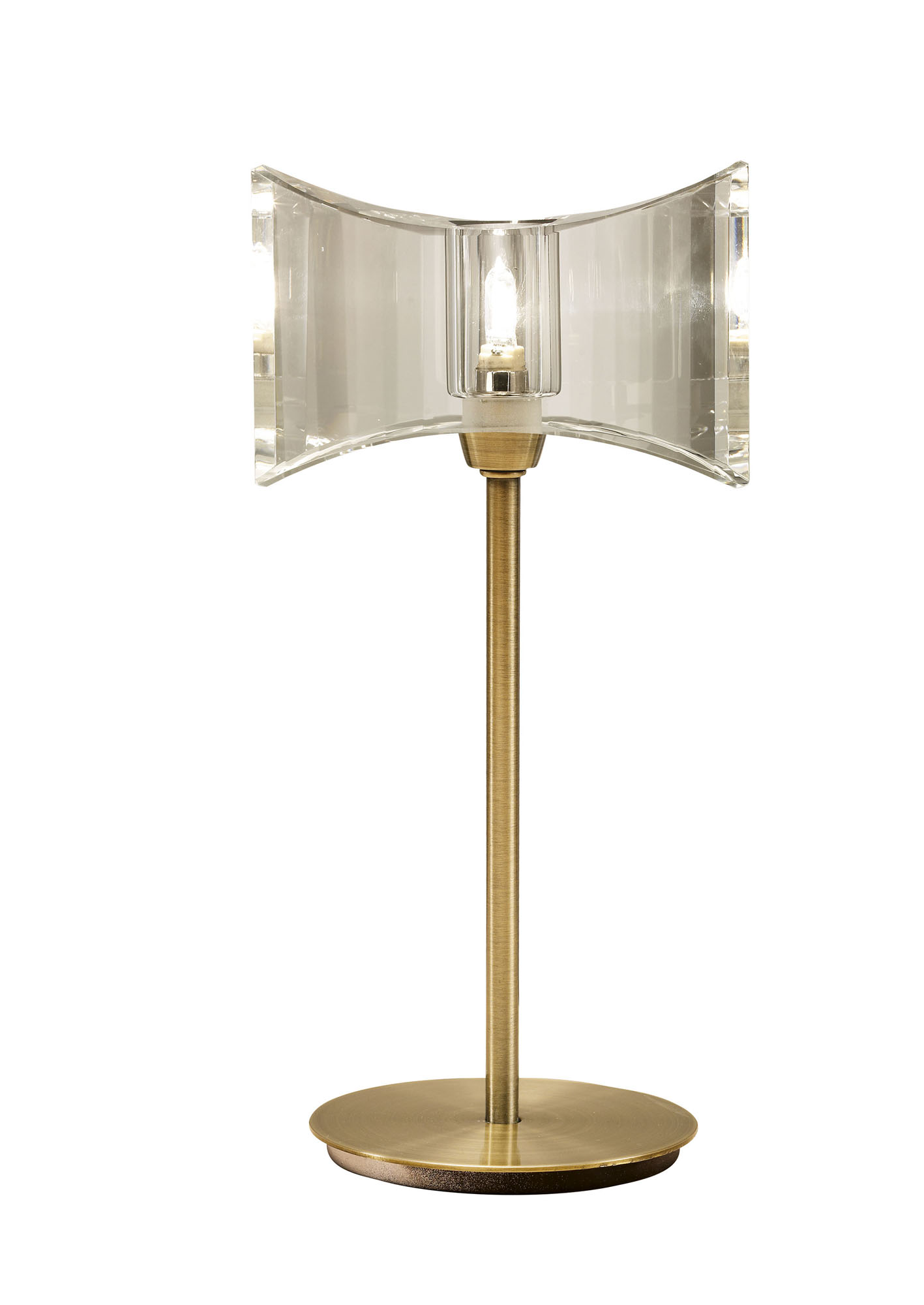 Kromo Antique Brass Table Lamps Mantra Armed Table Lamps